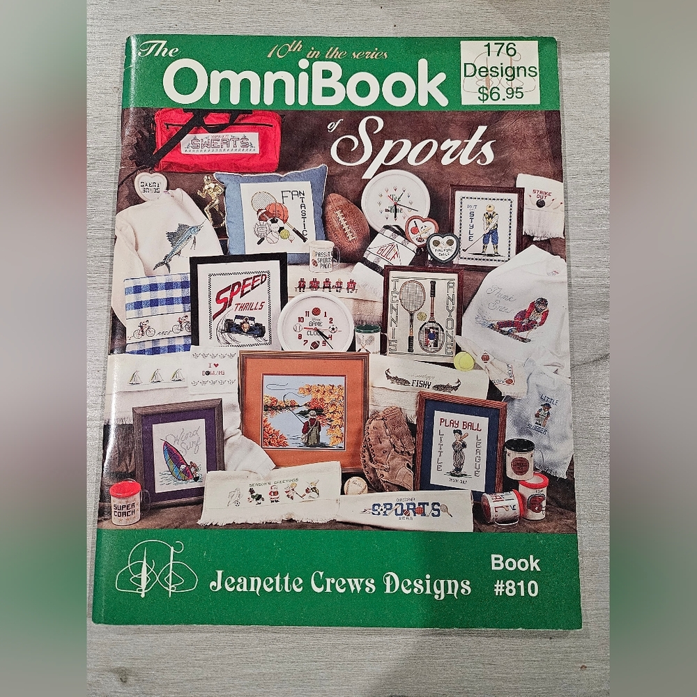 The Omnibook Of Sports Jeanette Crews Counted Cross Stitch Designs Book 810